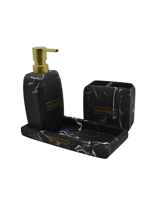 Ankor Resin Soap Dish Countertop Black