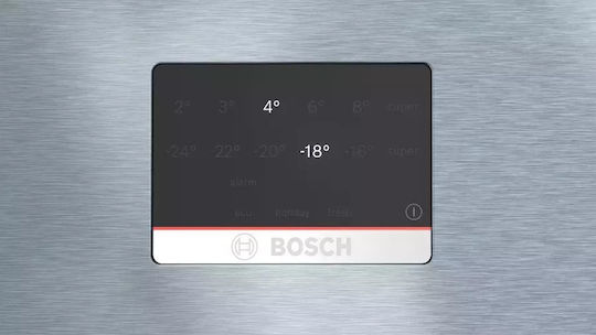 Bosch Ψυγειοκαταψύκτης 526lt Total NoFrost Υ186xΠ75xΒ80εκ. Inox KGN76XIEP