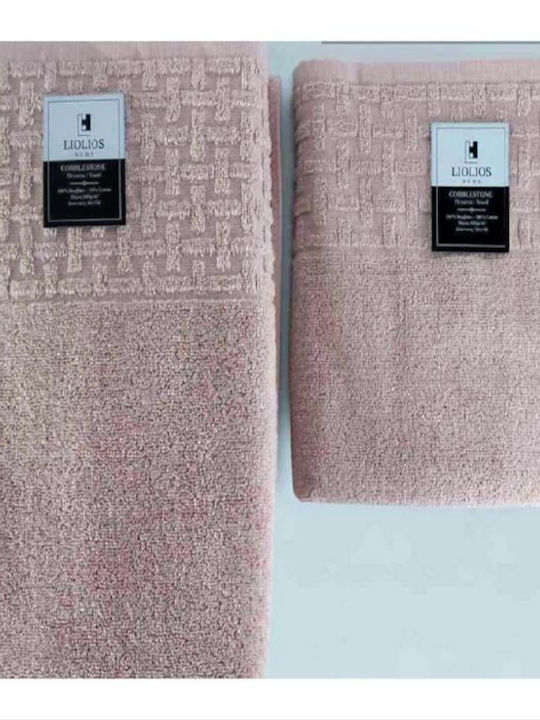 Liolios Home Кърпа за лице Cobblestone 50x100см. Естествено Тегло 600гр/кв.м