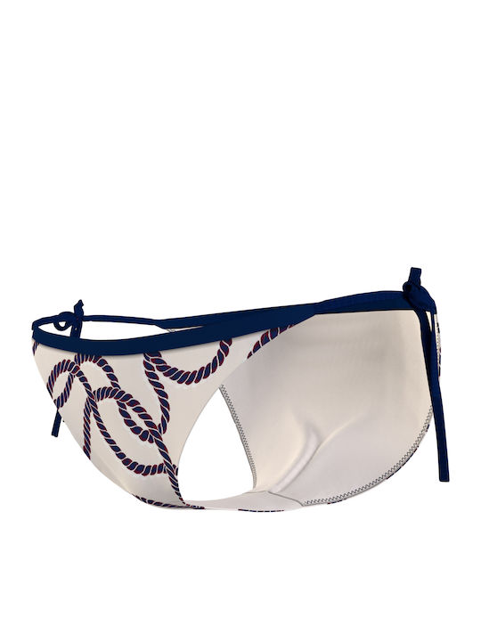Bikini Inferioare Slip Cu Dantelă Alb