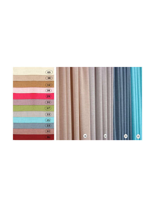 Anna Riska Curtain with Pencil Pleat 103 12-Beige 140x270cm