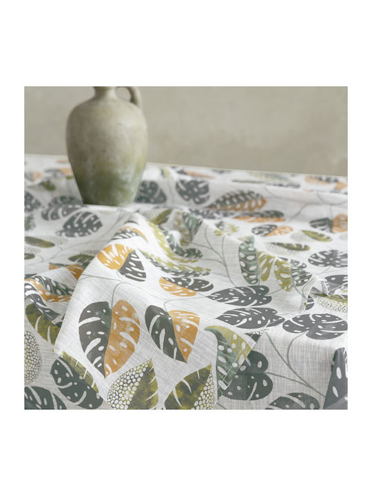 Nima Tischtuch Temple Beige / Green 150x220cm
