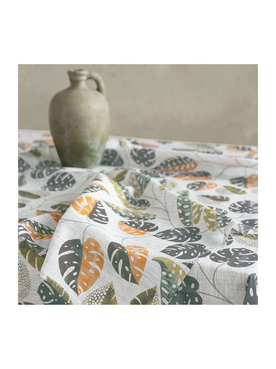 Nima Tischtuch Temple Beige / Green 150x220cm
