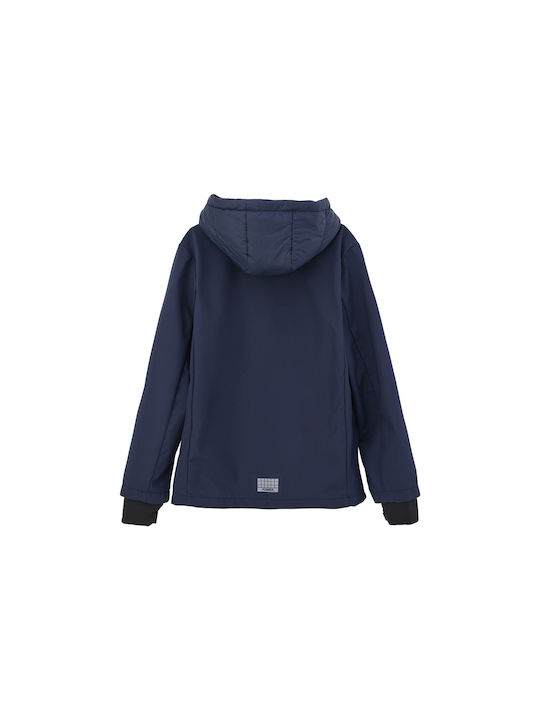 S.Oliver Windproof Boys Casual Jacket Navy Blue with Ηood