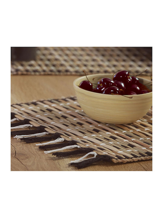 Nef-Nef Homeware Ράνερ Straw Natural / Multicolor 45x150εκ.