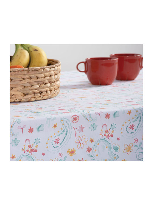 Nef-Nef Homeware Cotton Stain Resistant Tablecloth Multicolor 140x180cm