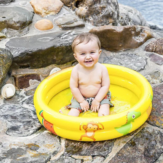 Swim Essentials Жълт Детски Кръгъл Басейн PVC 15л Надуваем Жълт