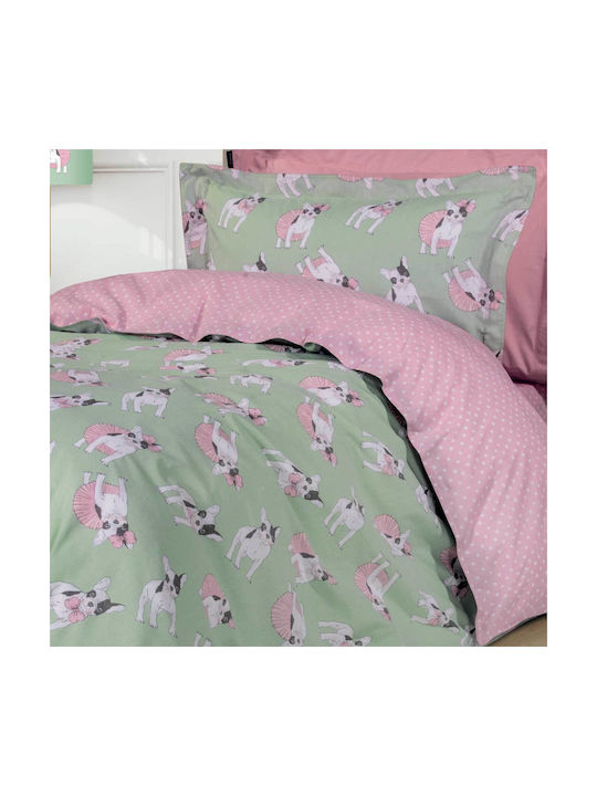Das Home Bettwäsche-Set Einzel Baumwolle 8826 Rosa 170x260cm 3Stück