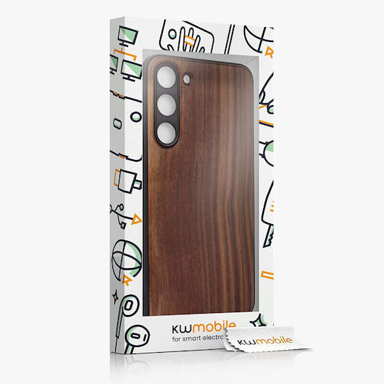 KWmobile Back Cover Lemn Maro închis (Galaxy S23+)