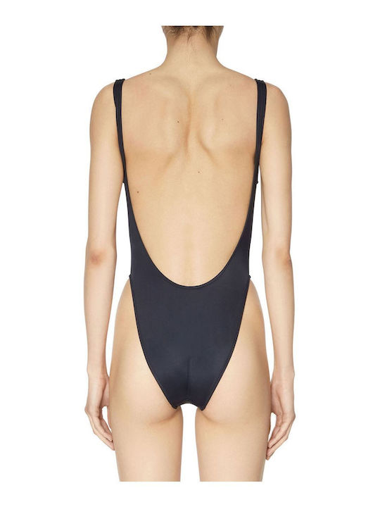 Diesel Pamela Successful Living One-Piece Swimsuit with Open Back Black