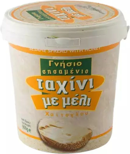 Afoi CHaitoglou Tahini Genuine Sesame with Honey with Honey 900gr