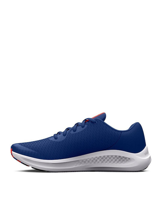Charged Pursuit 3 Kinder Sportschuhe Laufen mit Schnürsenkeln Blau