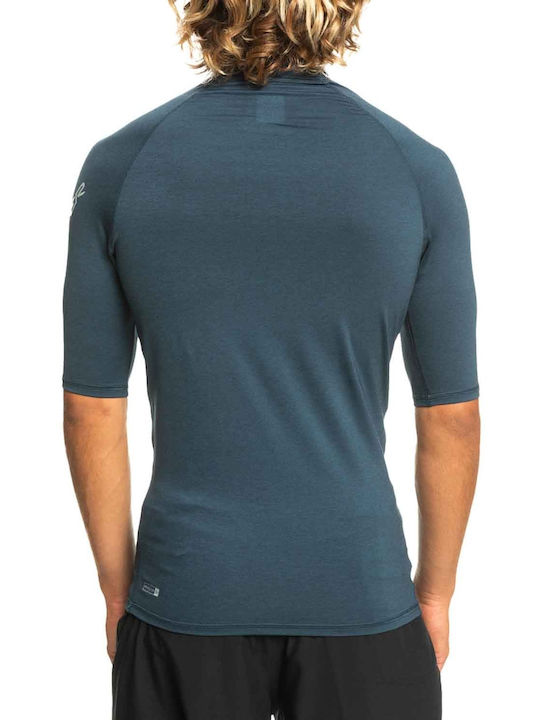 Quiksilver All Time Men's Short Sleeve Sun Protection Shirt Blue
