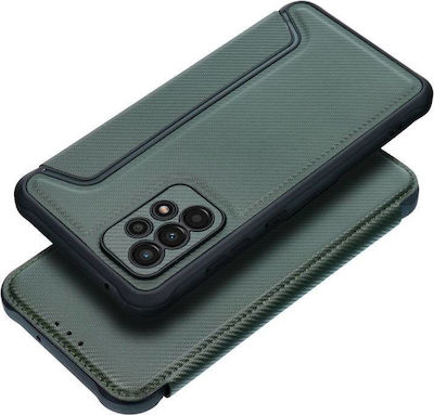 Forcell Razor Carbon Wallet Δερματίνης Dark Green (Galaxy A52 / A52s)