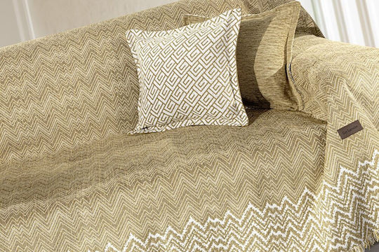 Guy Laroche Marvin Armchair Throw Two Sides Dimension P150xW180cm Golden