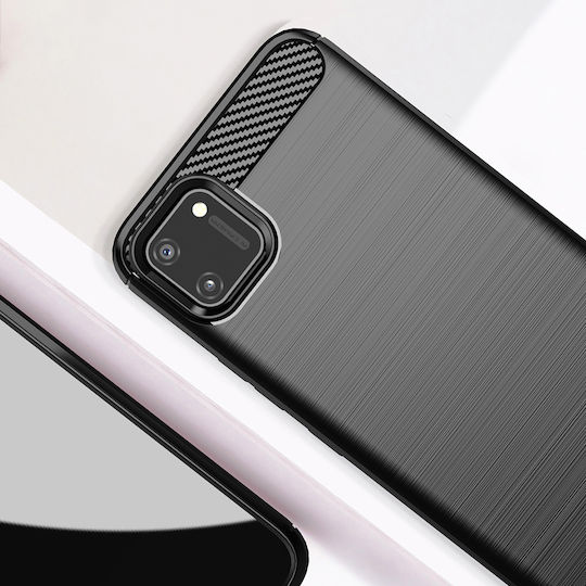 Techsuit Carbon Back Cover Σιλικόνης Μαύρο (Realme C11)