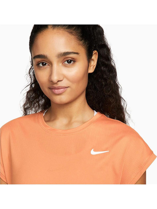 Nike Dri-fit Victory CV4790-808 Γυναικεία Μπλούζα Πορτοκαλί