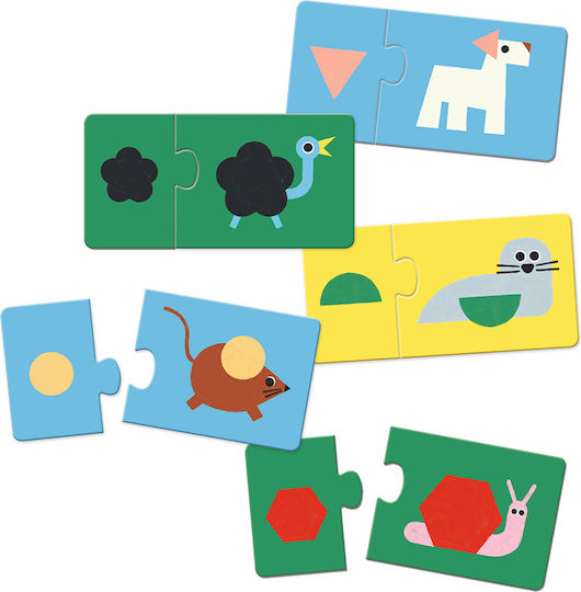 Puzzle pentru Copii Animale - Forme pentru 2+ Ani 24buc Djeco