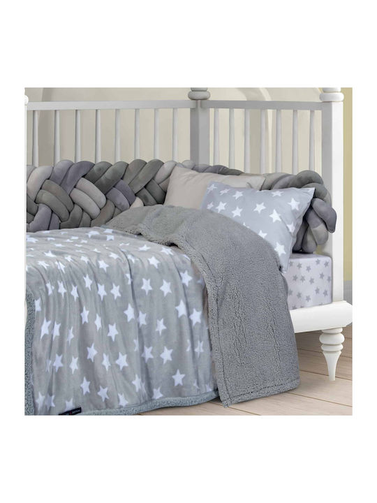 Das Home Blanket Cot 8825 Fleece Gray 110x150cm