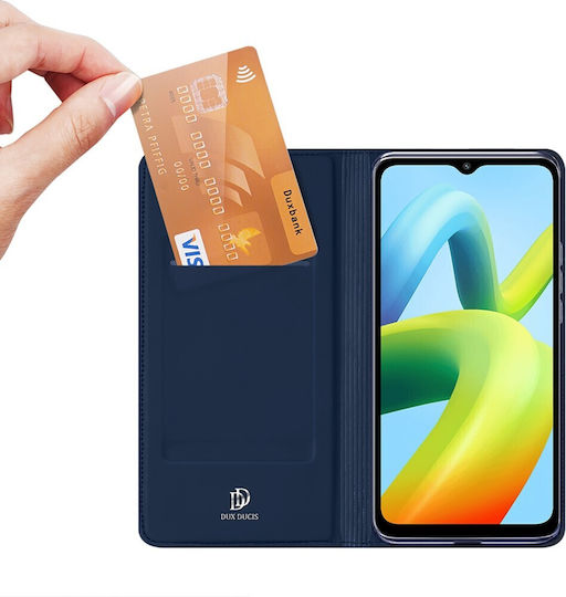 Dux Ducis Umschlag Rückseite Leder Blau (Redmi A1+ / A2+)