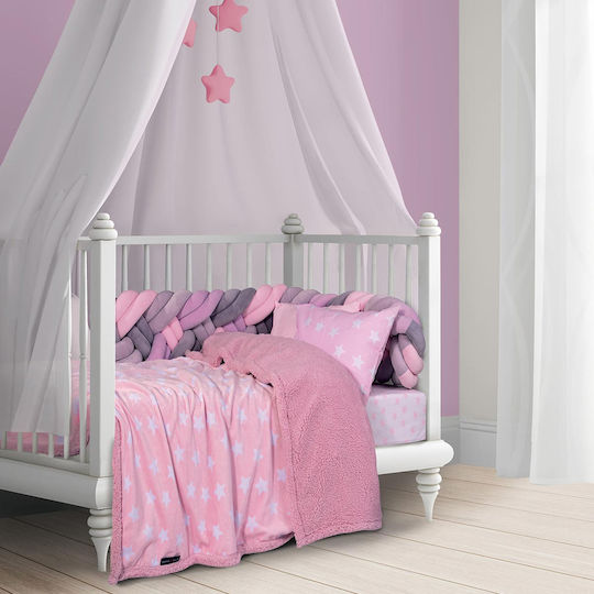 Das Home Decke Kinderbett 8824 Vlies Rosa 110x150cm