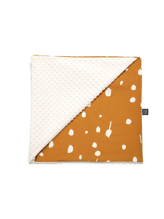 La Millou Blanket Nursery Swaddling Blankets Snowflake Velvet Orange 80x100cm
