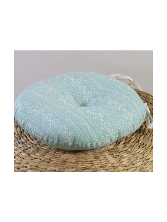 Nef-Nef Homeware Garden Chair Cushion Greyson Turquoise 40x40cm. 032744