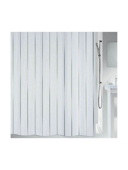 Dimitracas Vento Shower Curtain 180x200cm Gray Silver