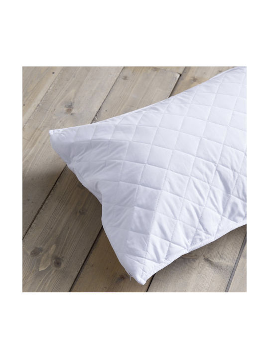 Nima Abbraccio Pillow Protector Set Quilted White 50x80cm.
