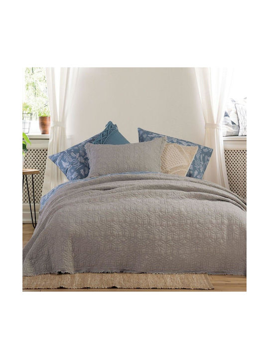 Nef-Nef Homeware Laren Blue Σετ Μαξιλαροθήκες Καπιτονέ Beige 52x72εκ.