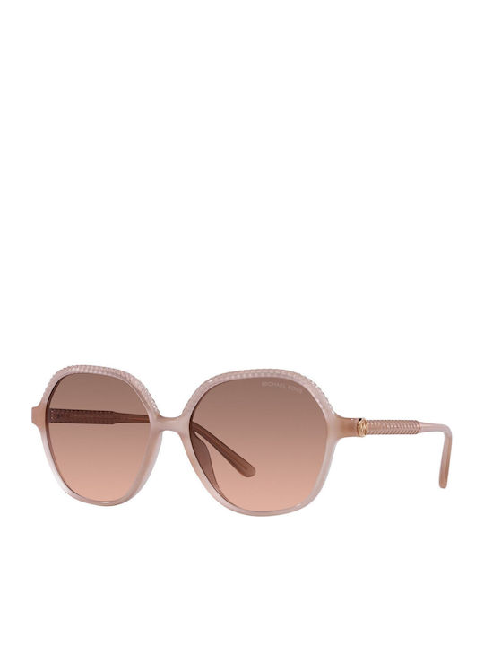 Michael Kors Bali Women's Sunglasses with Beige Plastic Frame and Brown Gradient Lens