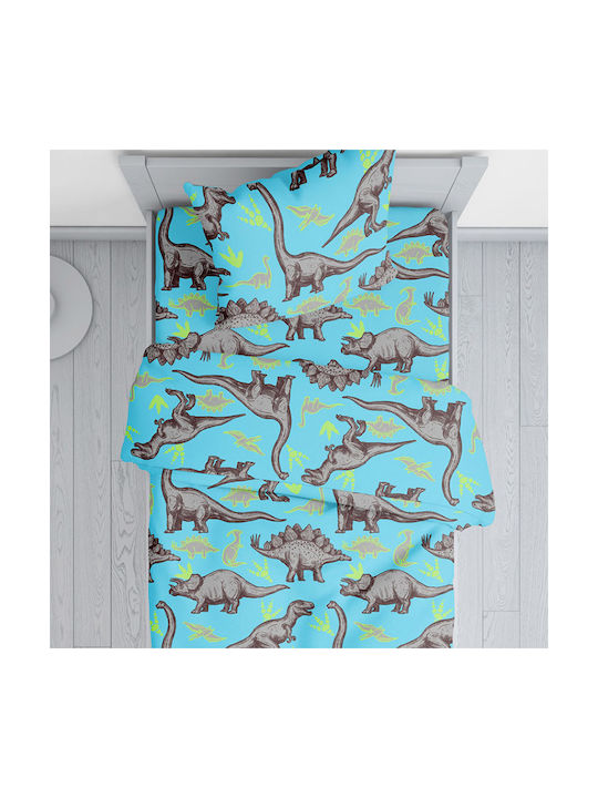 Viopros Rex Set Baby Bettlaken Für Krippe Baumwolle Türkis 120x160cm 3Stück