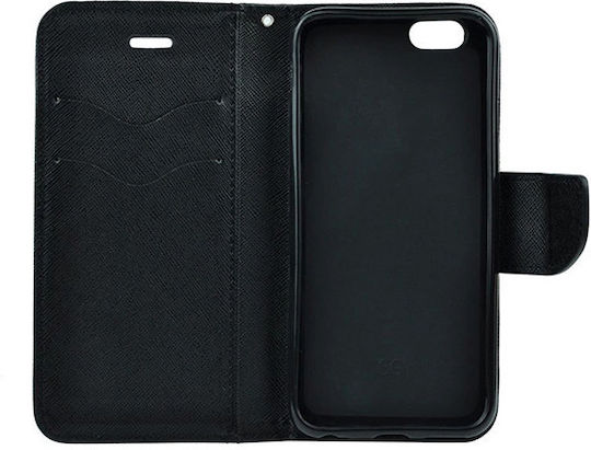 Flip Book Piele artificială Negru (Galaxy A20e)