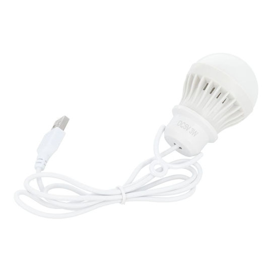 Лампа 3W с USB кабел 1m LED в Бял Цвят