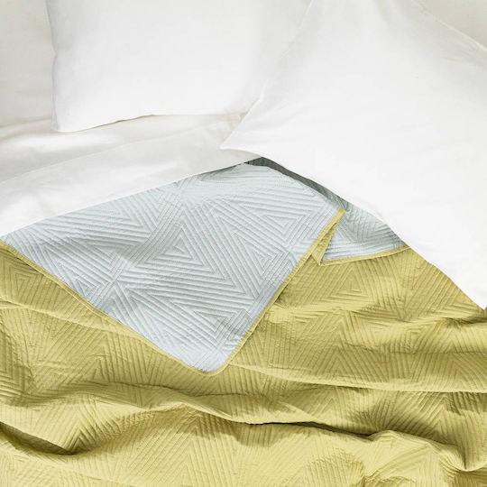 Borea Premium Coverlet Single from Polyester Tabac / Ecru 160x240cm