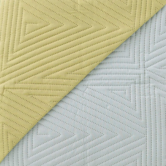 Borea Premium Coverlet Single from Polyester Tabac / Ecru 160x240cm