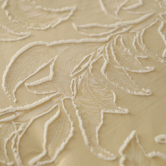 Melinen Kira Κουβερλί Υπέρδιπλο από Πολυεστέρα Beige 220x240cm