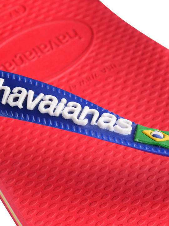 Brasil Logo Women's Flip Flops Blue