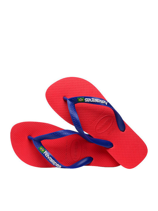 Brasil Logo Women's Flip Flops Blue