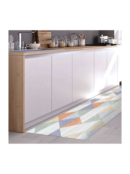 Ango Colour Wood Kitchen Waterproof Anti-Slip Mat Runner Multicolour 50x120cm