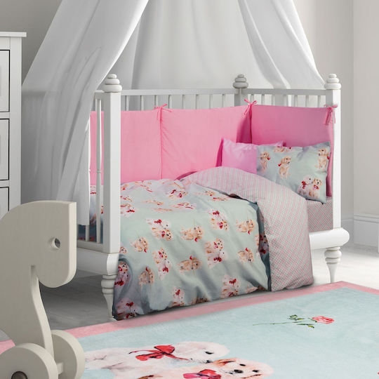 Greenwich Polo Club Baby Sheets Set Crib Cotton Multicolored 130x170cm 3pcs