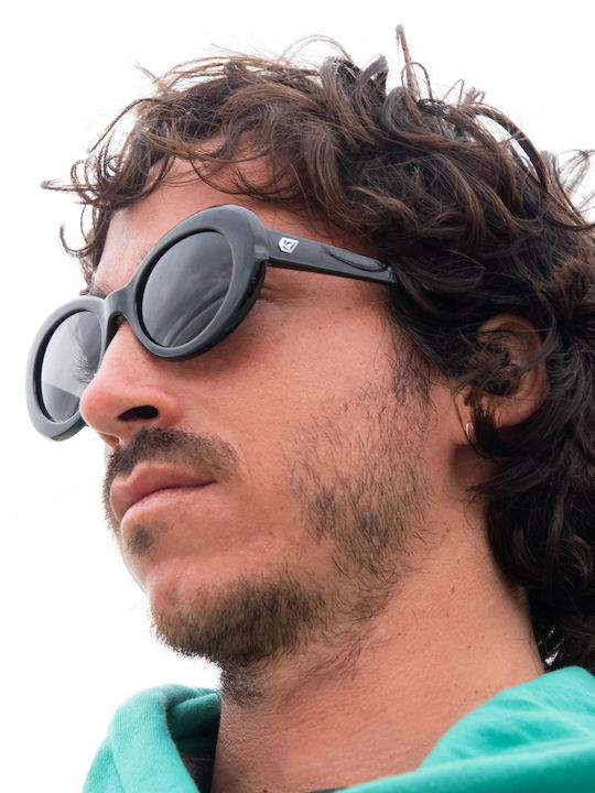 Volcom Stoned Damen Sonnenbrille mit Schwarz Kunststoff Gestell und Schwarz Linse VE03200201