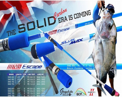 Lemax No Escape Καλάμι Ψαρέματος για Slow Jigging / Inchiku / Jigging / Tai Rubber / Μολύβι Φύλακα 2.28m 300gr