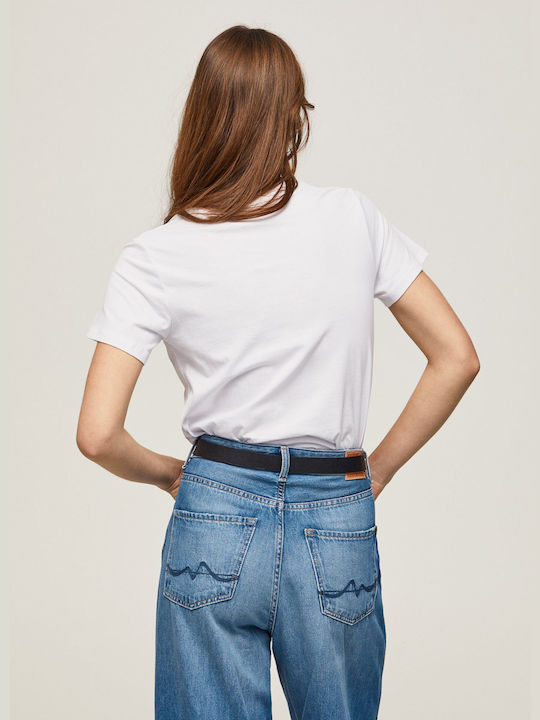 Pepe Jeans Feminin Tricou Alb