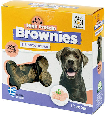 M.B.F. High Protein Brownies Biscuiți pentru câini cu Pui 200gr 67613