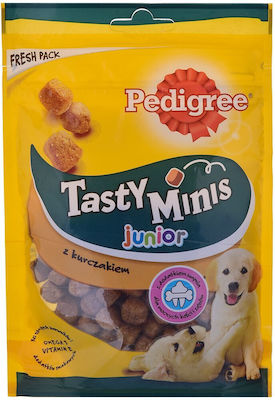 Pedigree Tasty Minis Leckerli für Welpen Kleine Rassen mit Huhn 125gr 307748