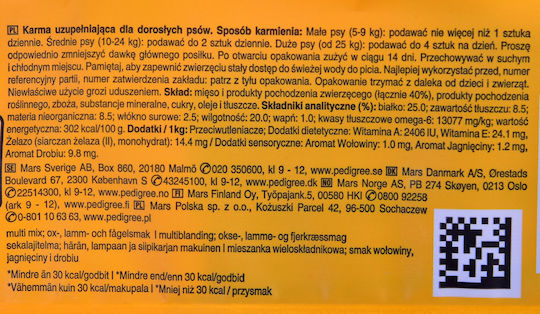 Pedigree Schmackos Sticks Multi Mix Leckerli für Hunde 144gr