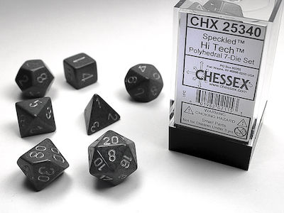 Chessex Speckled Polyhedral Zaruri Hi-Tech - Tehnologie de vârf 7buc 25340