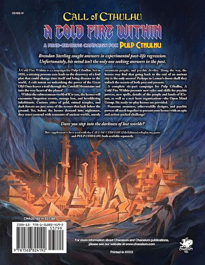 Chaosium Inc. Call of Cthulhu Call of Cthulhu RPG - A Cold Fire Within CHA23162-H