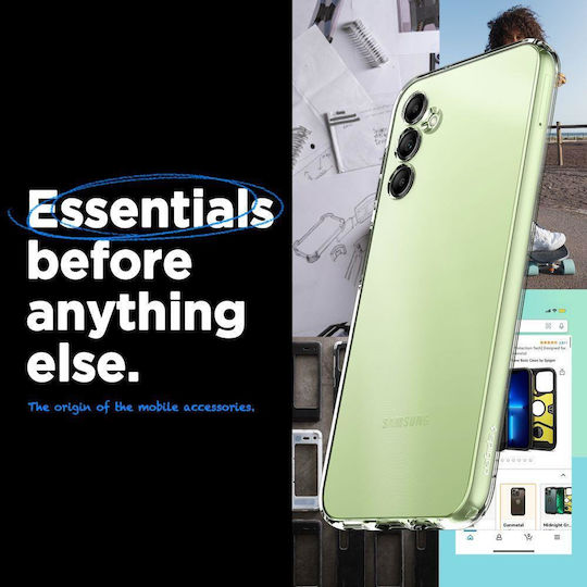 Spigen Liquid Crystal Back Cover Σιλικόνης Διάφανο (Galaxy A14)